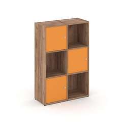 Locker plus Комплект №2 LK.K-002 Дуб Табак/Оранжевый 798*350*1203