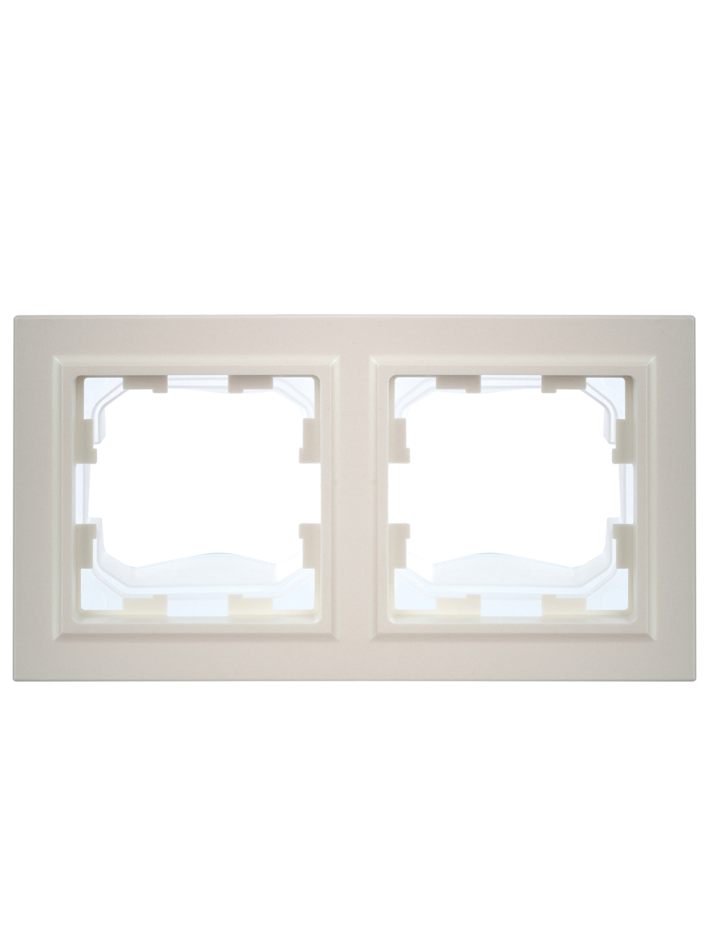 BRITE Рамка 2-местная IP44 РУ-2-БрЖ-44 жемчуг IEK