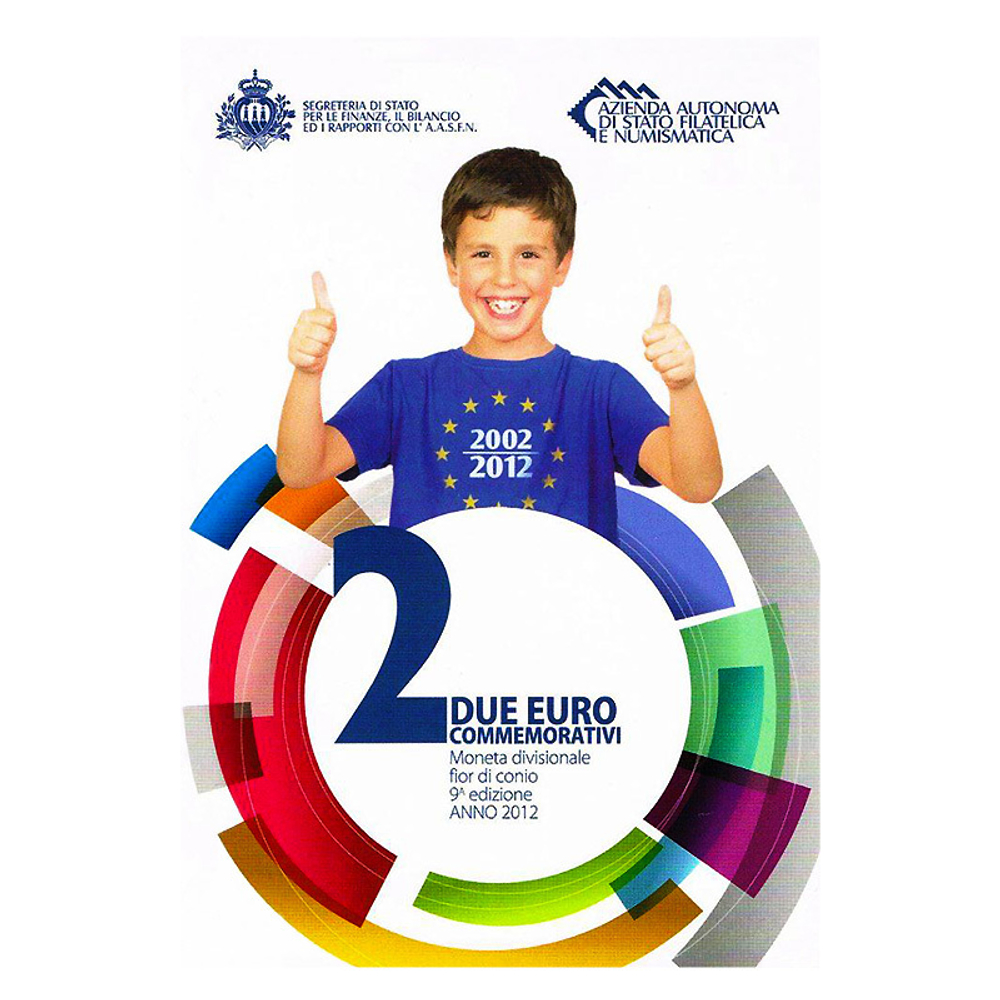 San Marino 2 Euro 2012 – 10th Anniversary of Euro Circulation (BU)