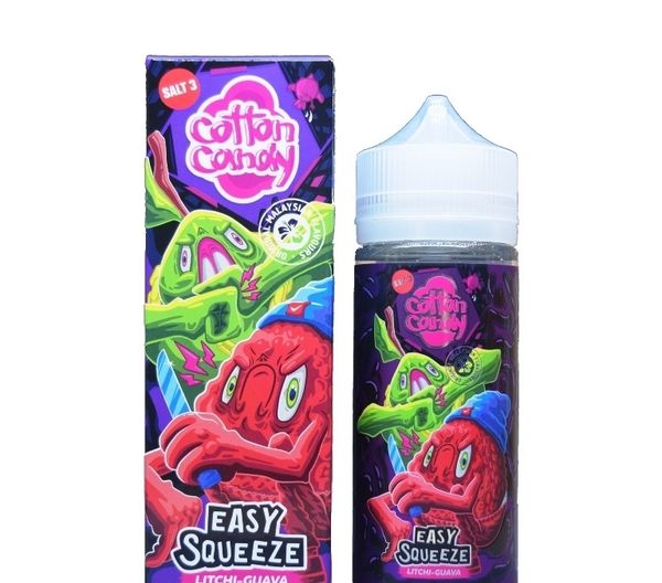 Купить Cotton Candy Easy Squeeze (Salt) - Litchi-Guava 120 мл