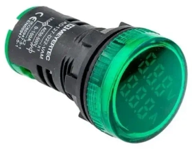 Индикатор тока и напряжения, 50-500V, 0-100A зеленый MT22-VAM3 арт.78727