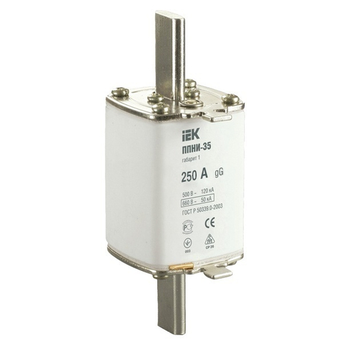 Плавкая вставка предохранителя ППНИ-35, габарит 1, 250А ИЭК DPP30-250