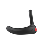 Черное эрекционное виброкольцо Cock Ring с пультом ДУ (Цвет: черный)