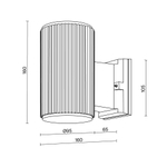 Уличный настенный светильник Outdoor O419WL-01W