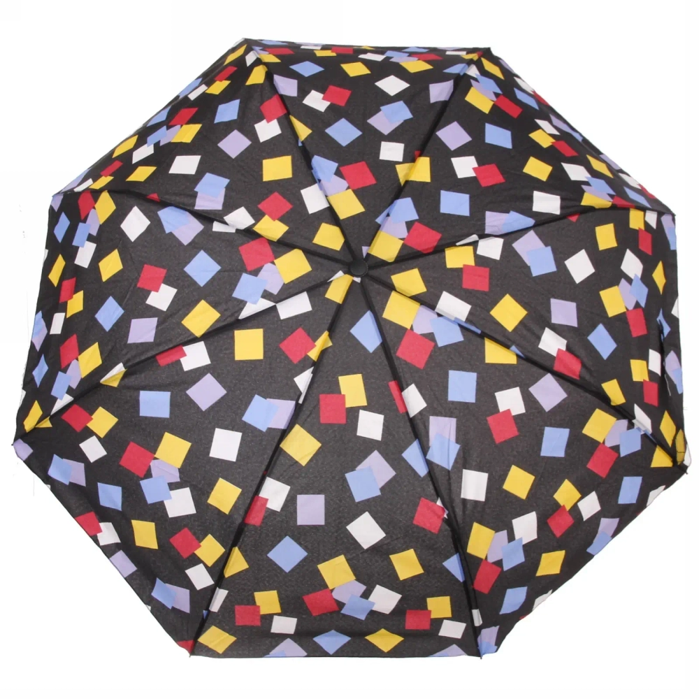 Зонт женский полуавтомат «Ultramarine - Геометрия», микс 6 цветов, 8 спиц, d-100см, длина в слож. виде 68см