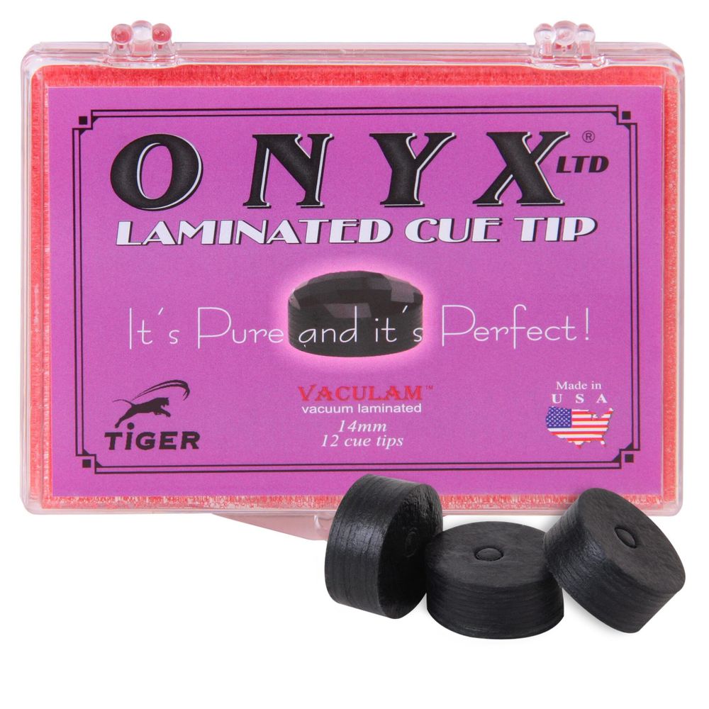 Наклейка для кия Tiger Onyx Ltd ø14мм Medium 1шт.