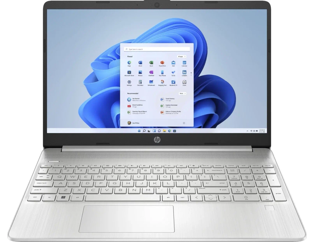 Ноутбук HP 15-dy5073dx, 15.6" (1920x1080) IPS/Intel Core i7-1255U/16 ГБ DDR4/512 ГБ SSD/Intel Iris Xe Graphics/Windows 11 Home, Серебристый (8L708UA)
