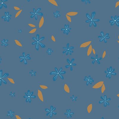 голубые цветы