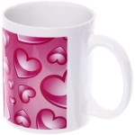 Кружка керамическая 330 мл «Розовые сердечки»
