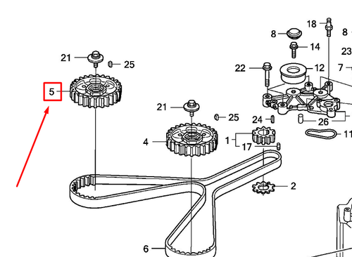 14270-ZY3-A00 PULLEY, L. TIMING BELT DRIVEN