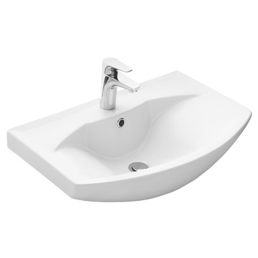 Тумба под раковину, АРИЯ, 65Н, темно - коричневая, (напольная, 3 ящика)