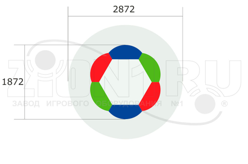 Детская песочница «Ромашка»
