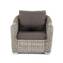 "Фабриция" кресло из искусственного ротанга, цвет серый