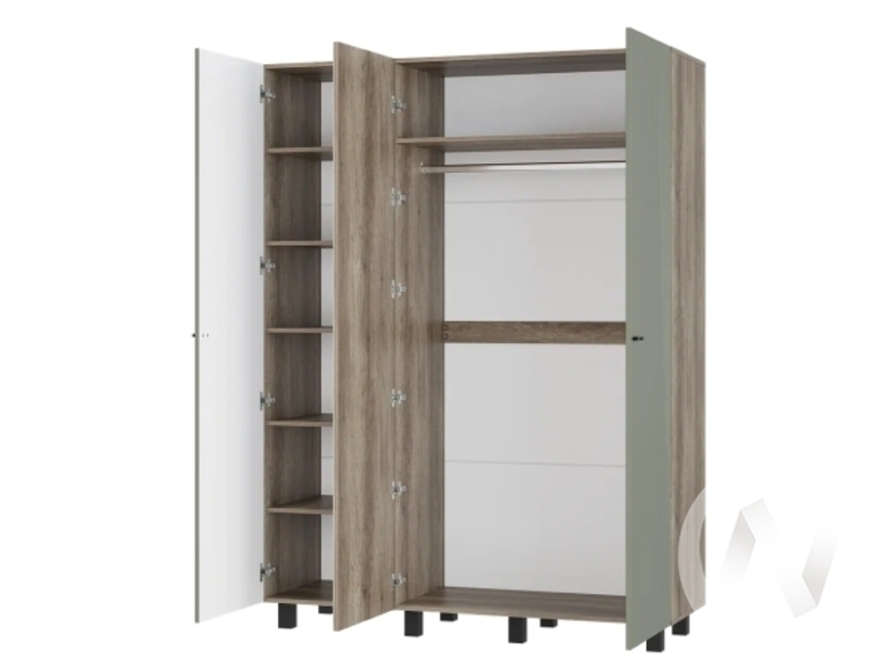 Шкаф 3-х створчатый ШК-08 МС Олива (Дуб каньон/MF12)