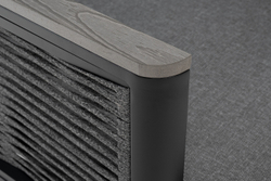 "Сан Ремо" кресло плетеное из роупа садовое, каркас алюминий темно-серый, роуп серый, ткань серая