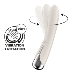 Вращающийся вибратор Satisfyer Spinning Vibe 1, бежевый