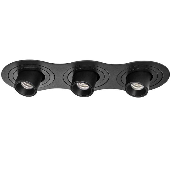 Комплект из светильника и рамки Lightstar Intero Tubo (217637+217172+217172+217172) i637172
