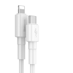 Lightning Кабель Baseus Mini White Cable Type-C to iP PD 18W 1m - White