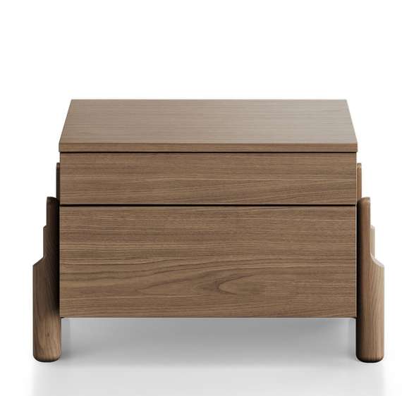 Тумба прикроватная Basic 2 ящика ширина 60 см (натуральный дуб)