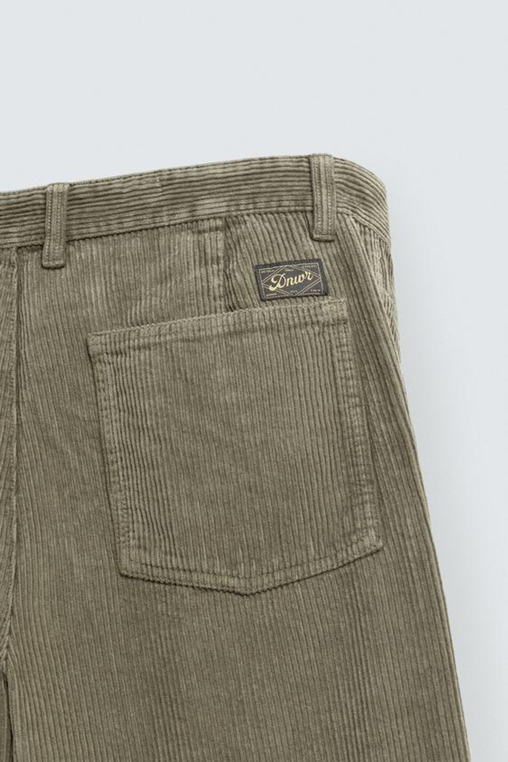 ZARA ВЕЛЬВЕТОВЫЕ БРЮКИ CARROT FIT, СВЕТЛЫЙ ХАКИ