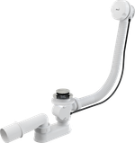 Слив-перелив Alcadrain для ванны, полуавтомат, белый (A51B)