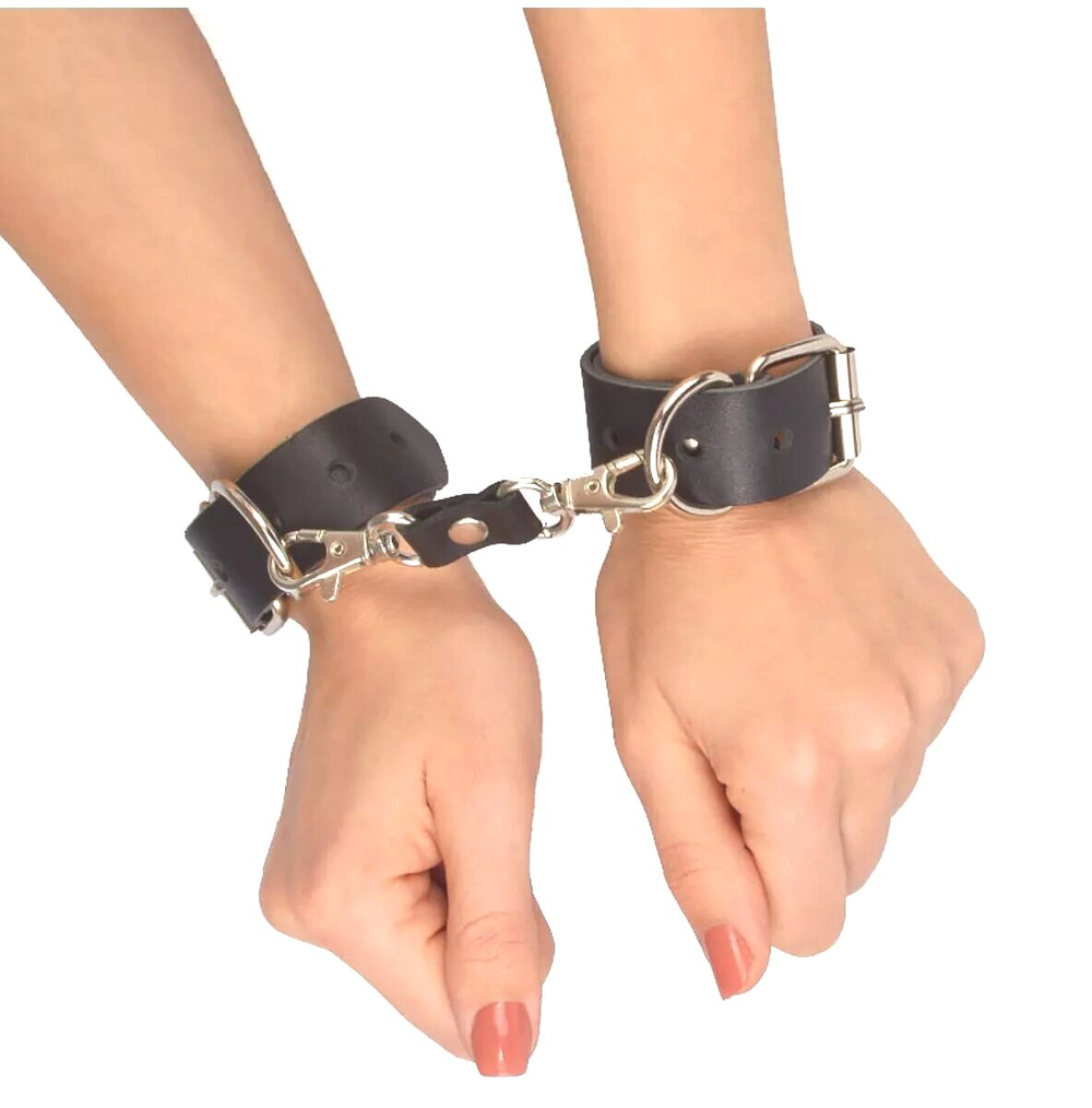 Наручники Sitabella Новичок чёрные кожа