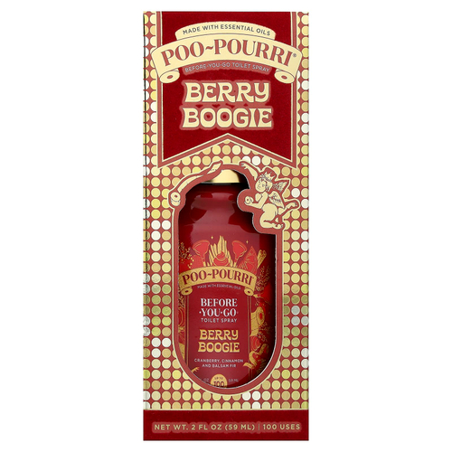 Poo-Pourri, Before-You-Go®, спрей-освежитель для туалета, с ягодным вкусом, 59 мл (2 жидк. унции)