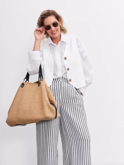 Брюки летние палаццо широкие