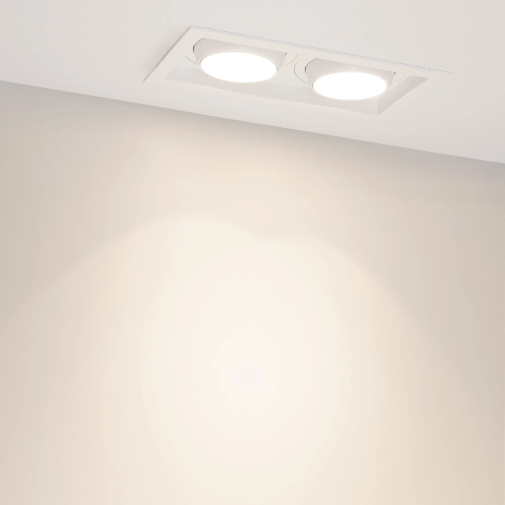 Светильник MS-VORTEX-BUILT-S250x140-2x30W Day4000 (WH-WH, 17 deg, 230V) (Arlight, IP20 Металл, 5 лет) 057765
