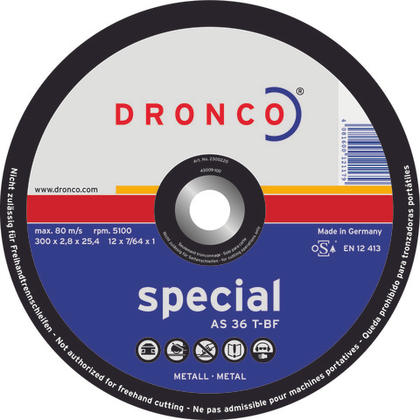 Абразивный отрезной диск Dronco AS 36 T-BF 350х3 2350220