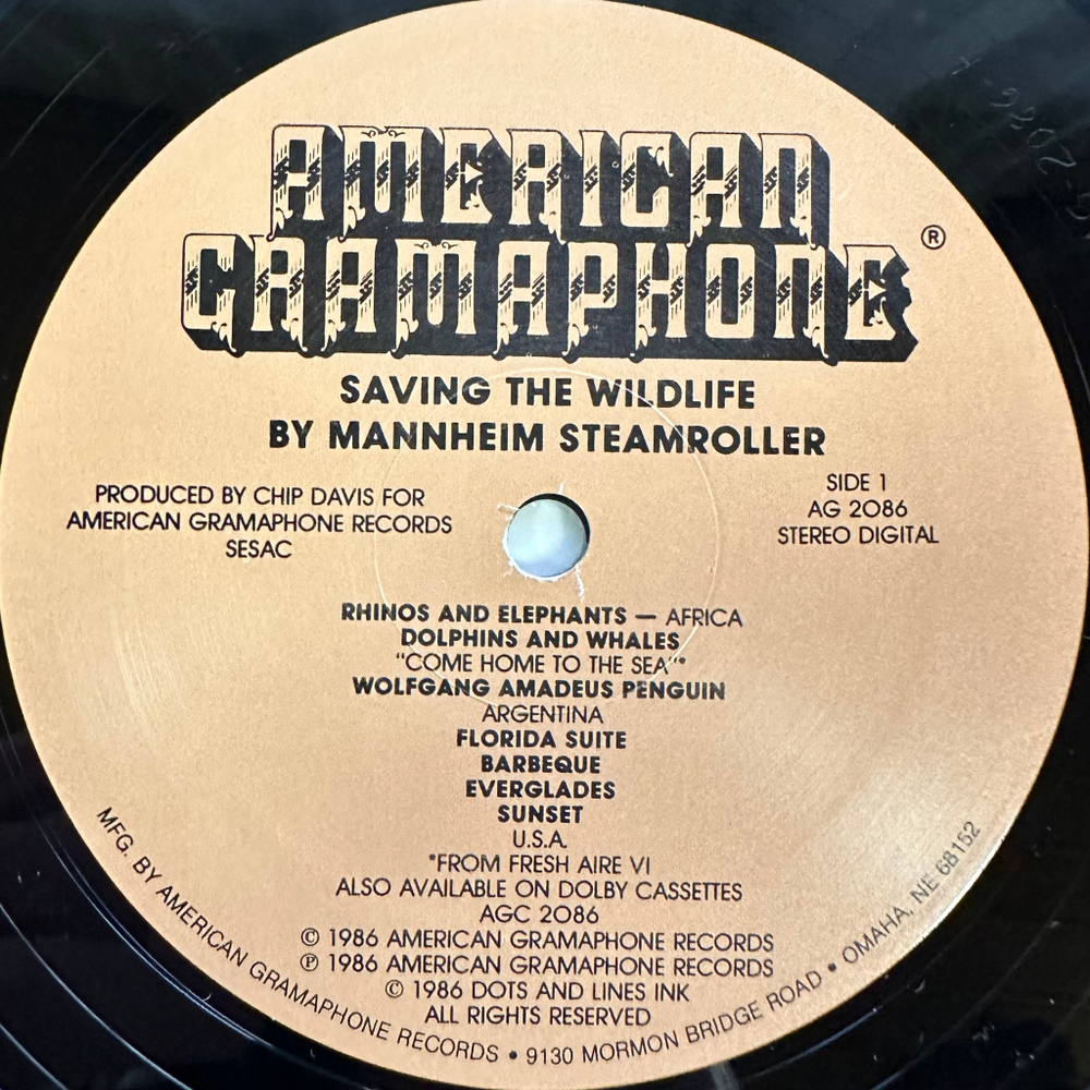 Mannheim Steamroller ‎– Saving The Wildlife (США 1986г.)