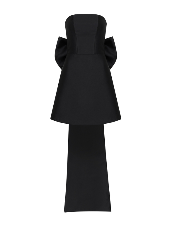 Платье с бантом