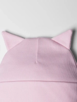 Шапка для девочки осенняя с митенками и снудом