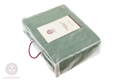 Плед-покрывало 220x240 Luxberry Imperio 233 зеленое Португалия упаковка