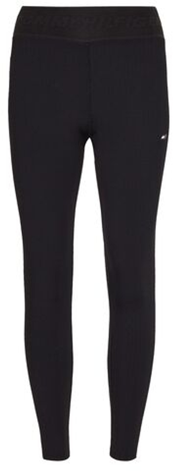 Женские леггинсы Tommy Hilfiger RW Branded Rib Legging - black