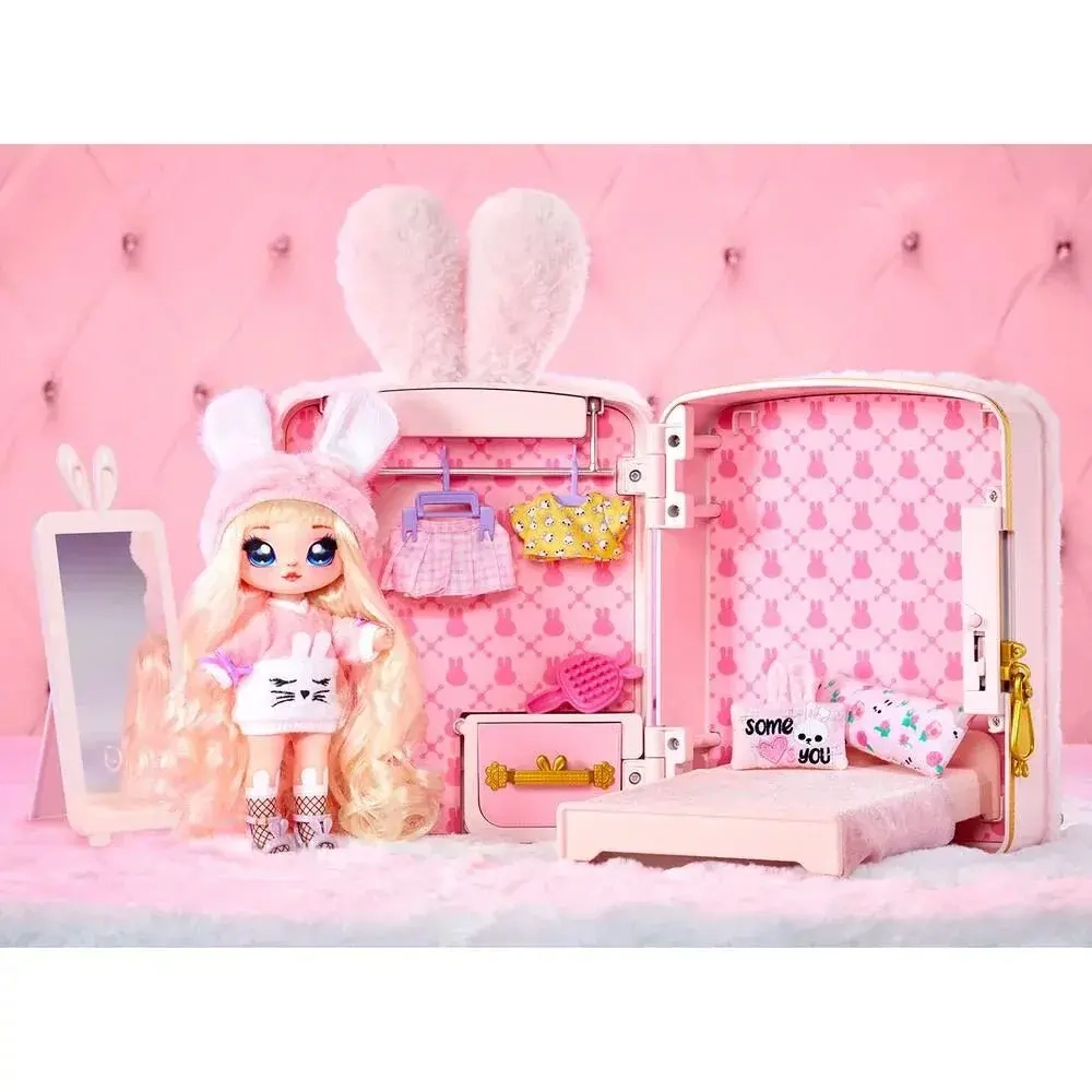 Игровой набор Na! Na! Na! Surprise 3в1 спальня-рюкзак 3-in-1 Backpack Bedroom Playset Pink, розовый