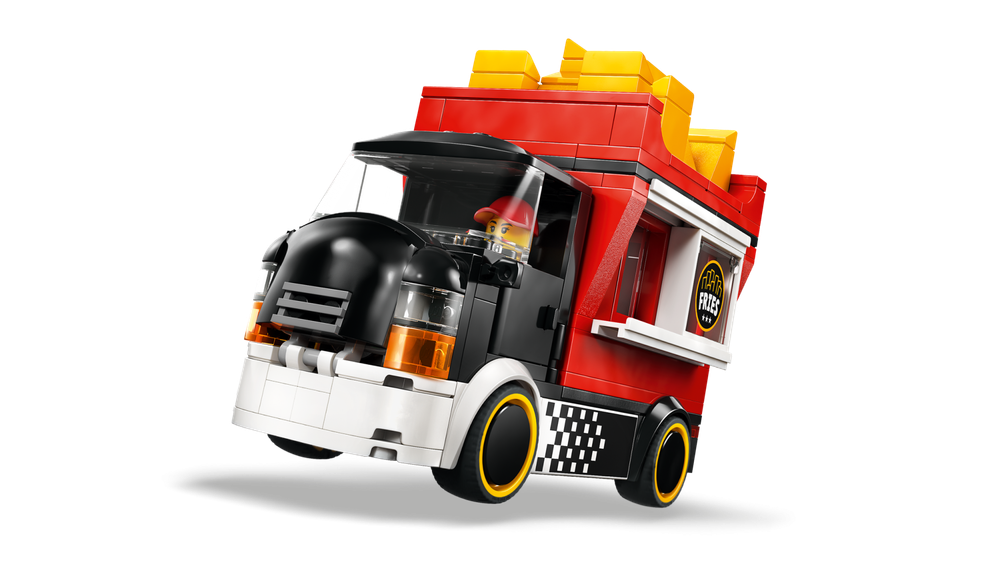 Конструктор Лего Сити Фудтрак с картошкой-фри 60488 | LEGO City Fries Food Truck | игровой с киоском 216 деталей 5+