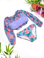 раздельный купальник 3 в 1 топ кроп парео и плавки