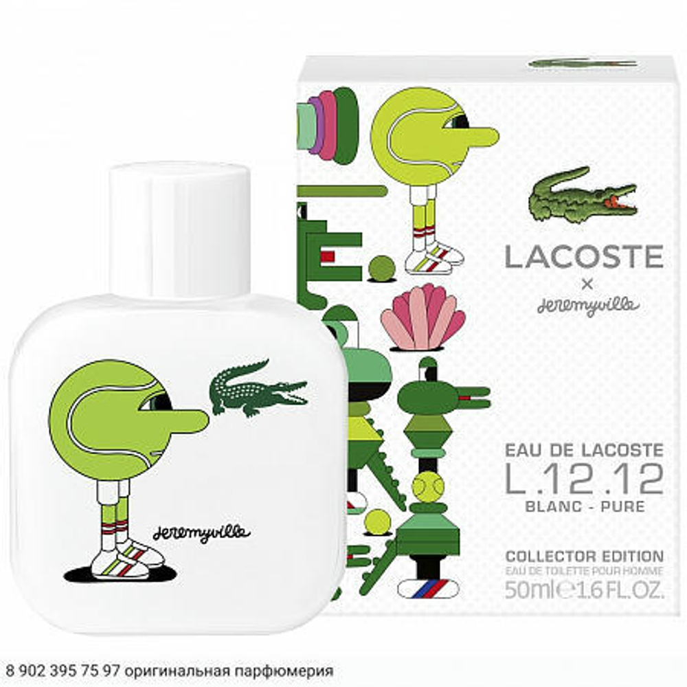 Eau De Lacoste L.12.12 Blanc Pure Collector Edition x Jeremyville