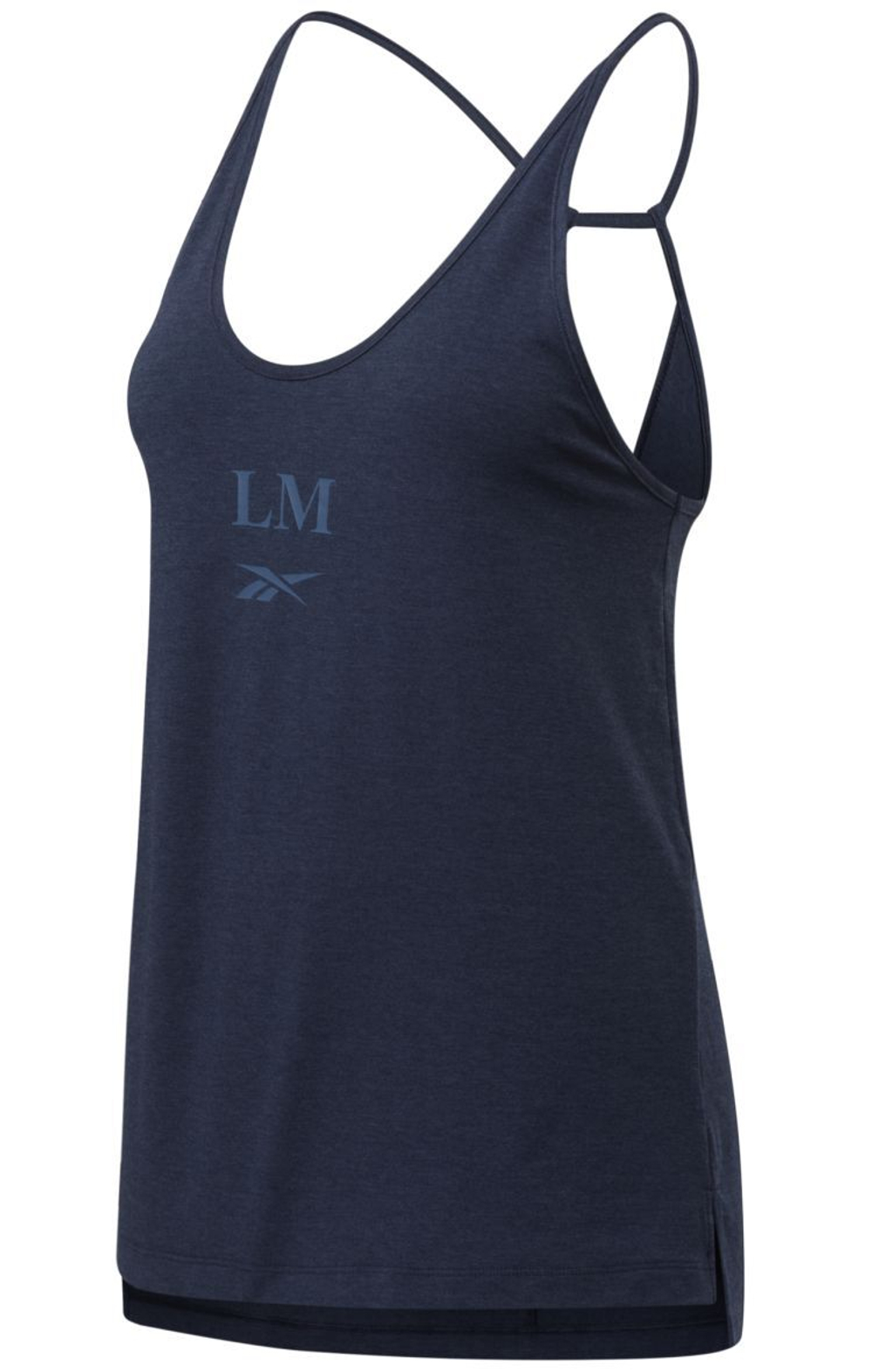 Женский топ теннисный Reebok Les Mills Mind Body Tank W - vector navy mel