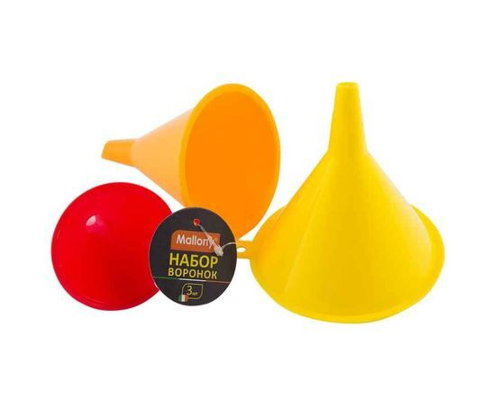 Воронка пластик, FS-1 d11см, 3шт/уп, цена за уп, 985863 Mallony