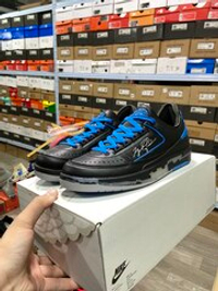 Off-White x Air Jordan 2 Low «Black Blue»