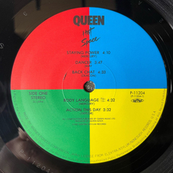 Винтажная виниловая пластинка LP Queen Hot Space (Япония 1982) (Оби)