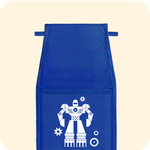 Кармашки для детского сада на резинке. Робот