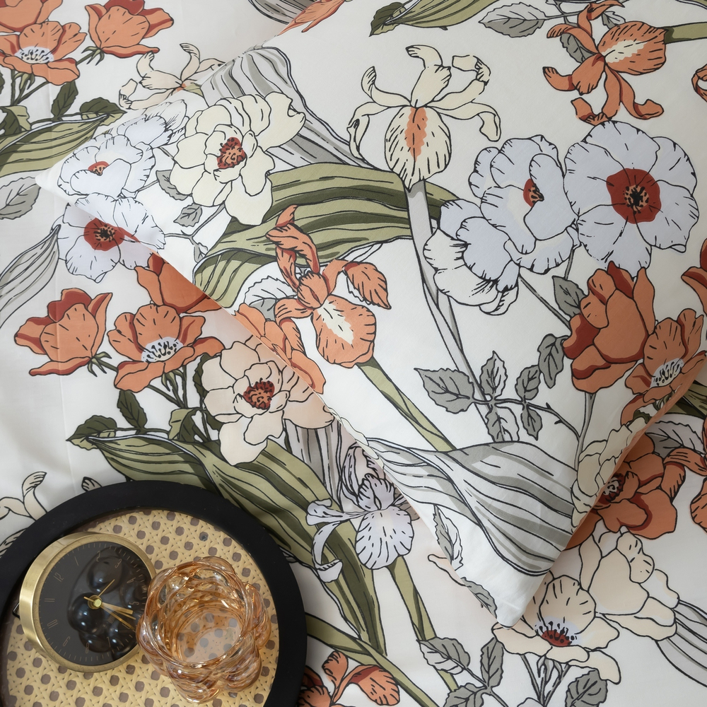 Комплект постельного белья Люкс Сатин 100% хлопок на резинке AR338