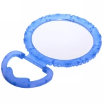 Зеркало настольное в пластиковой оправе «Ажурный кант» круг, подвесное, цвет микс, d-15см (Стикер на минивложение10шт)