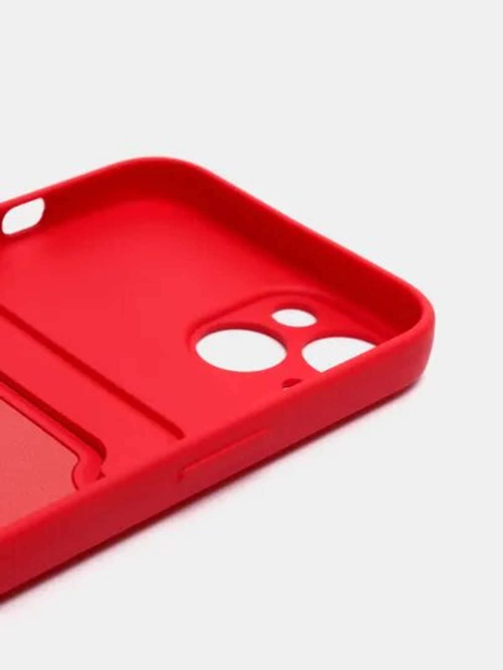 Чехол с карманом для карт на iPhone 12, Красный