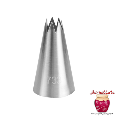 Насадка "Звезда открытая 7 лучей" №733 (d=15*30 мм, h=48 мм)