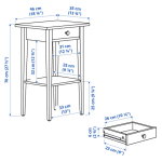 HEMNES Тумбочка прикроватная ИКЕА