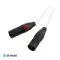 Labkable 8w Silver galaxy 5pin-Dual 3pin XLR 1m